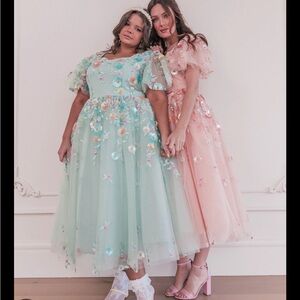 NWT JessaKae Evageline dress (5X) in Teal